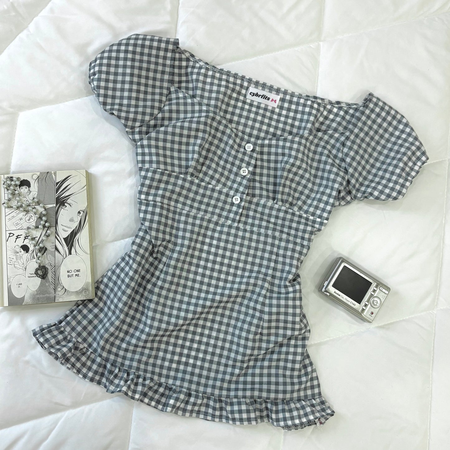 π Babydoll Gingham Top