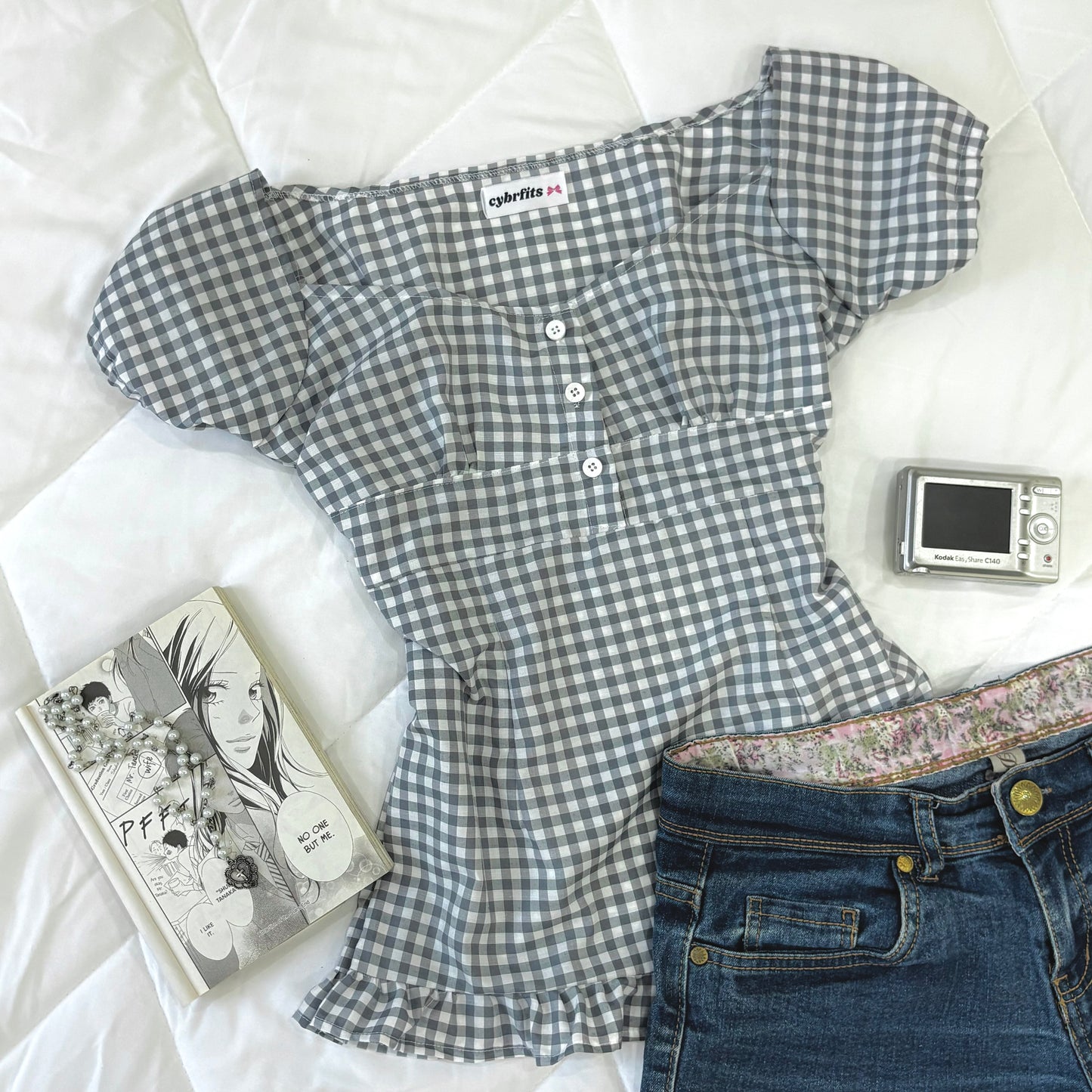 π Babydoll Gingham Top