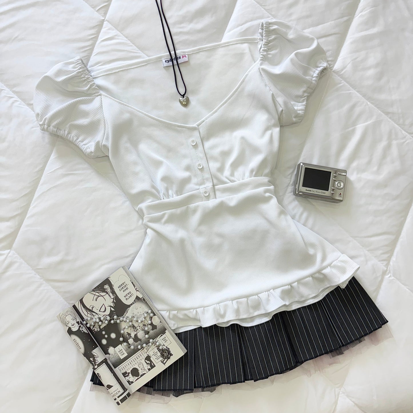 π Elsa Babydoll Top