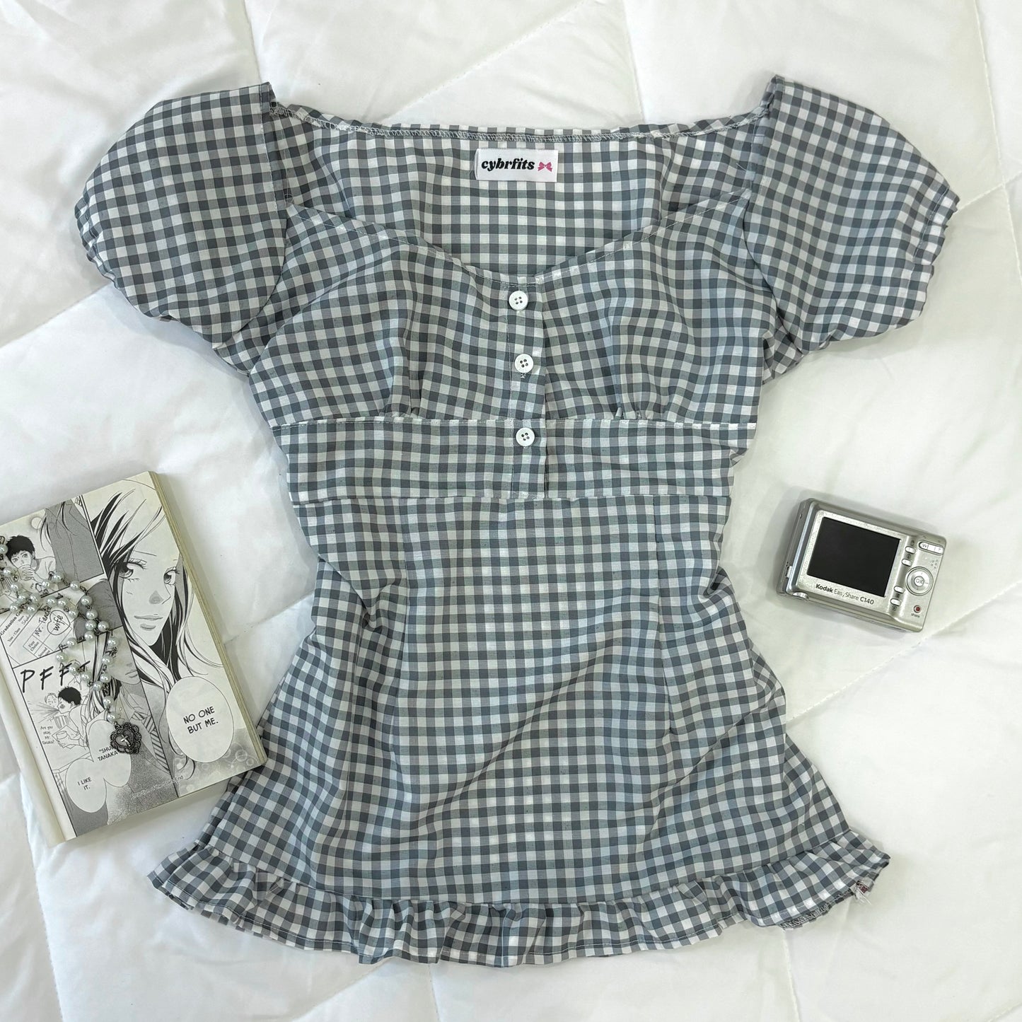 π Babydoll Gingham Top