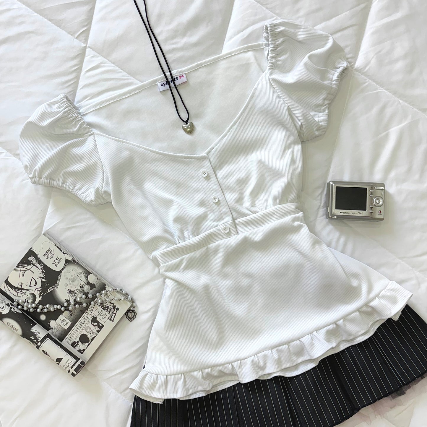 π Elsa Babydoll Top
