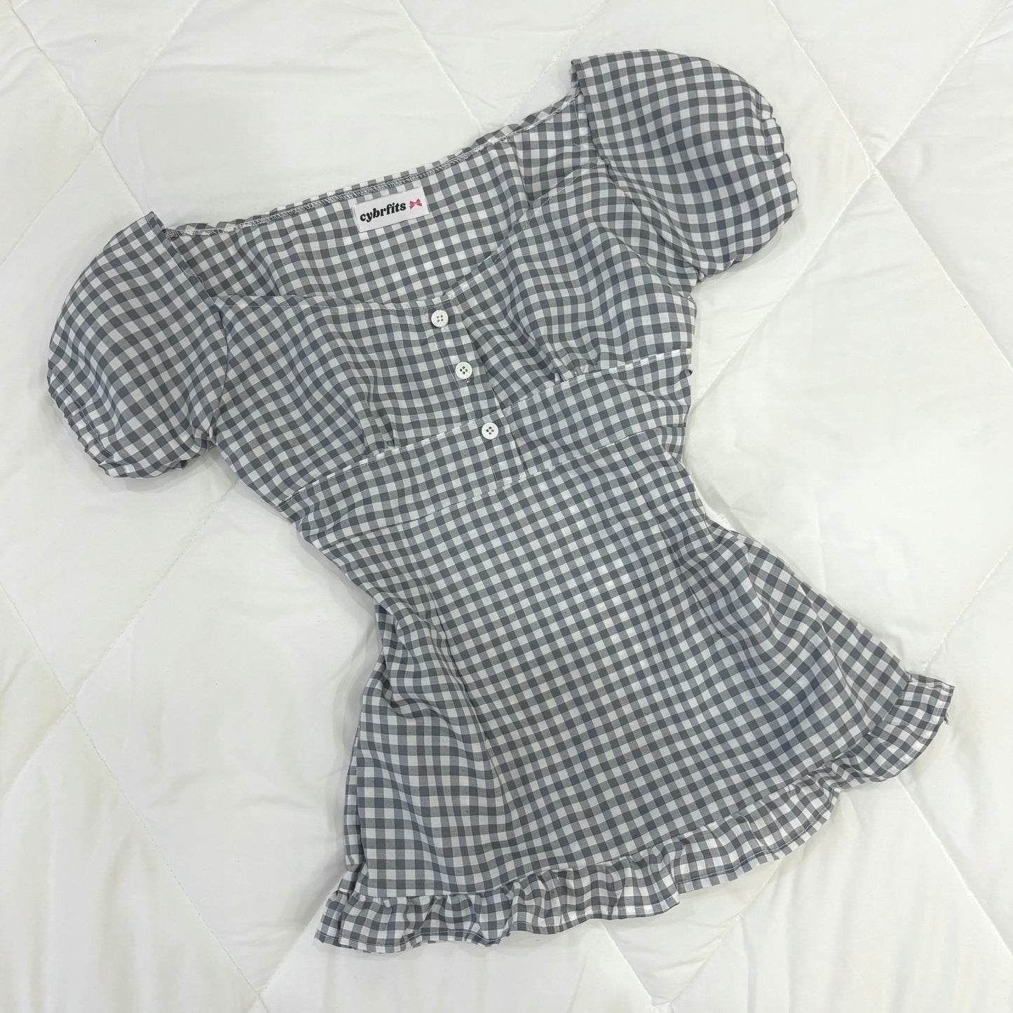 π Babydoll Gingham Top