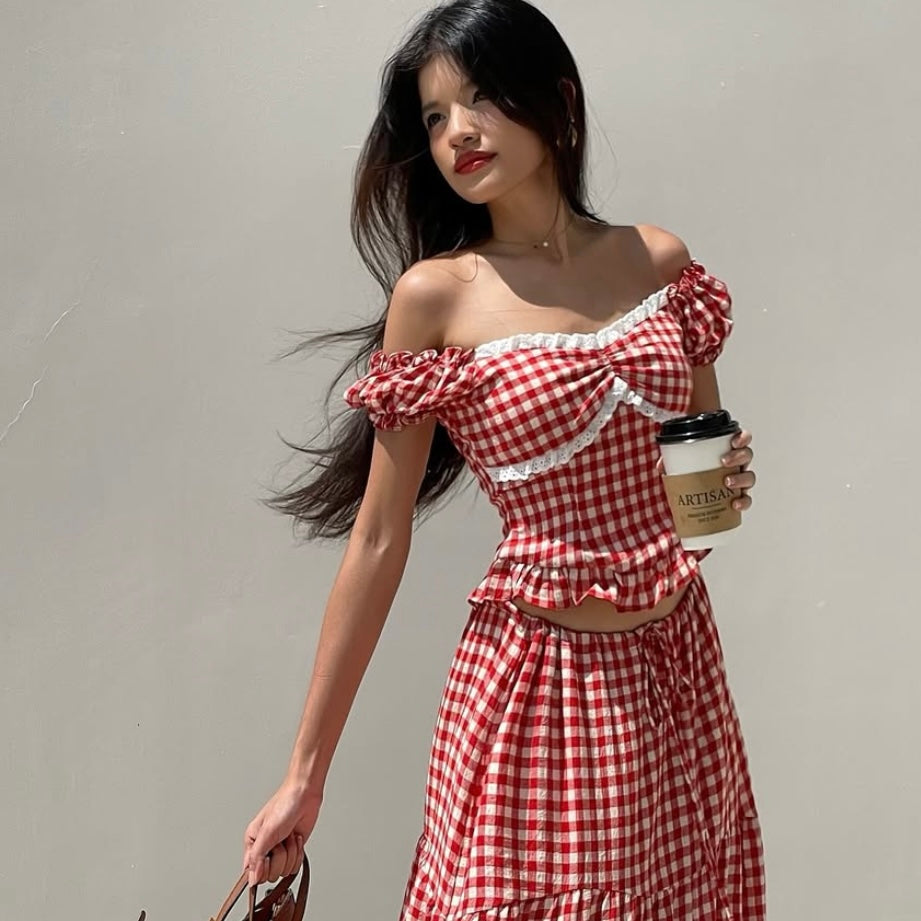π Aurelia Gingham Top