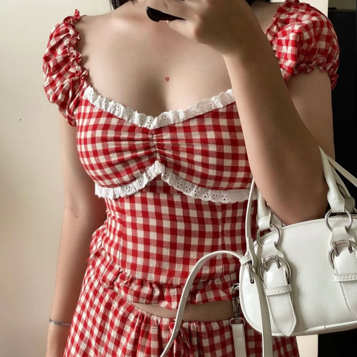 π Aurelia Gingham Top