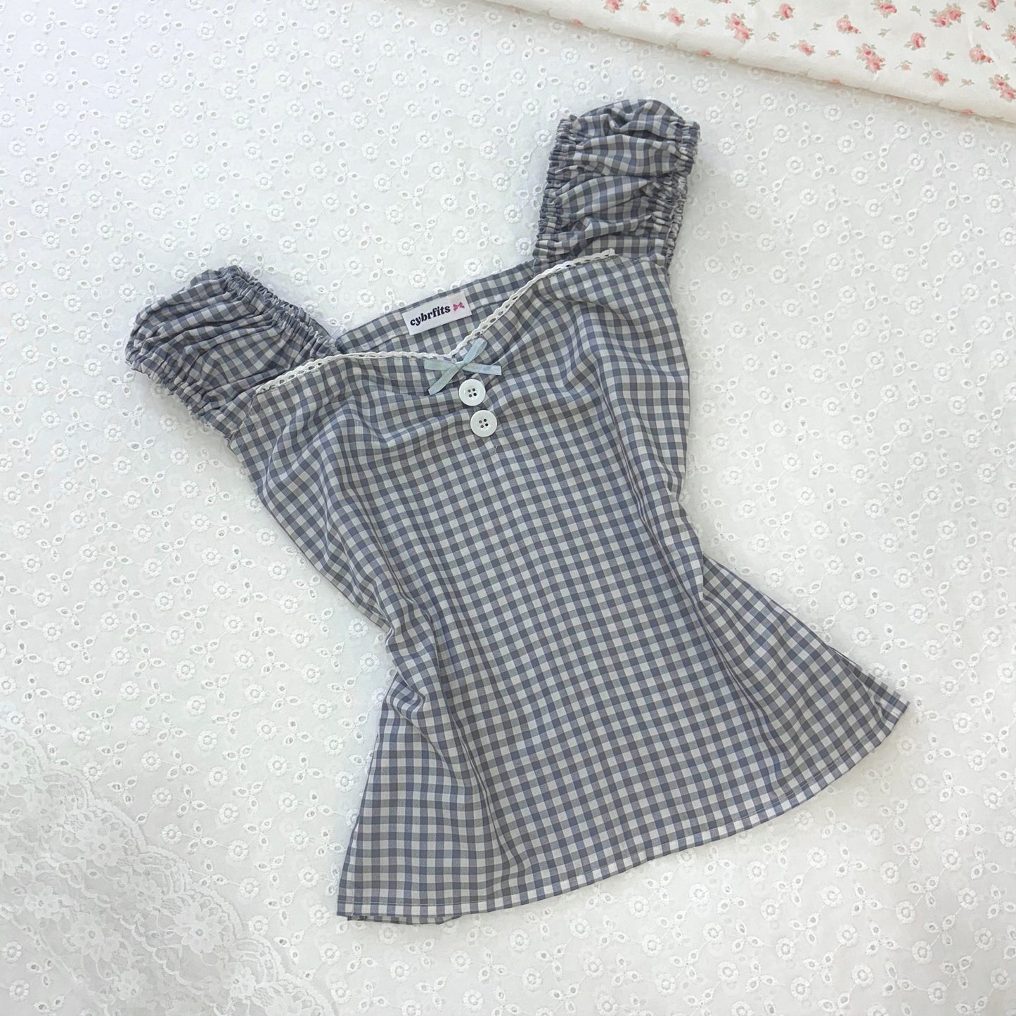 π Esme Blue Gingham Top
