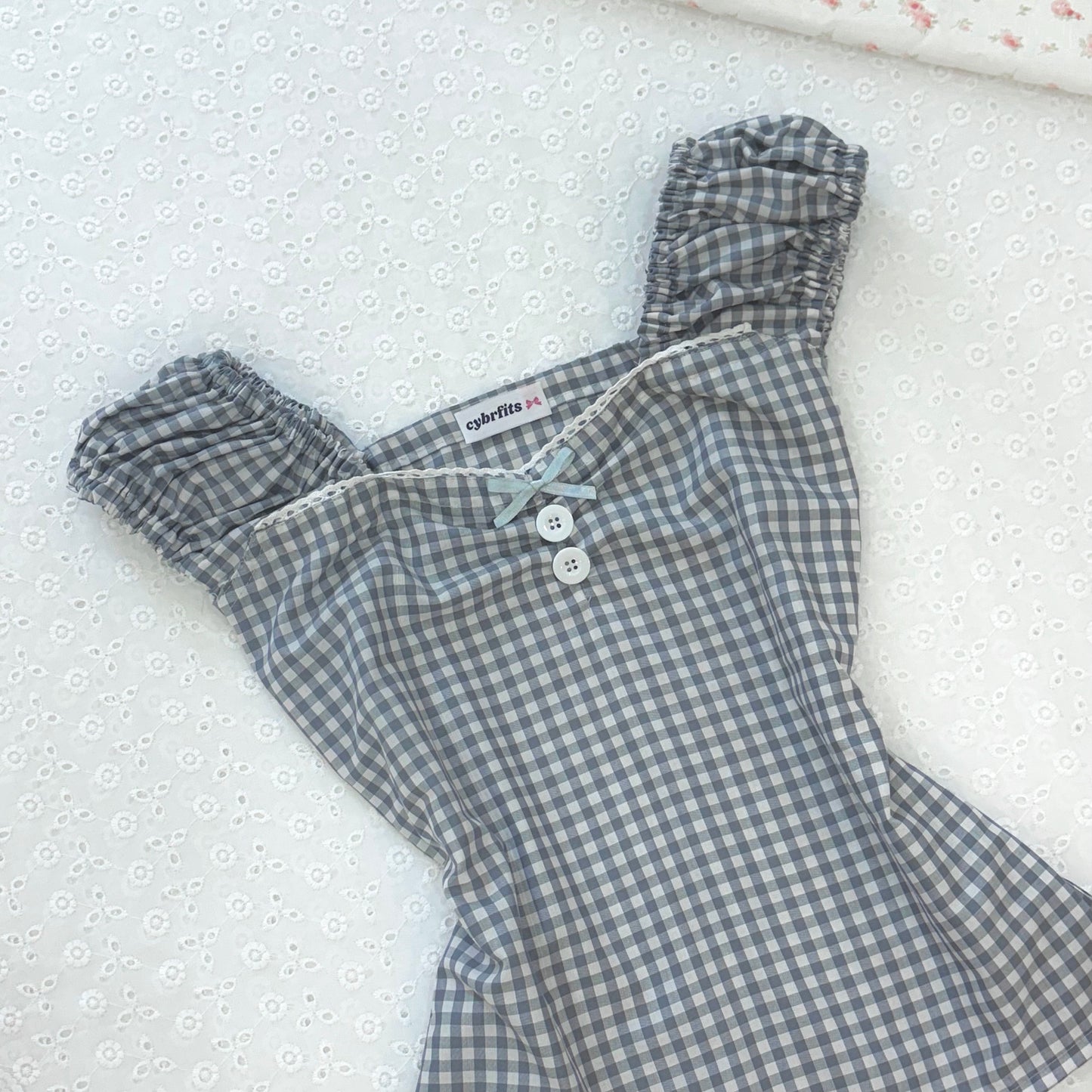 π Esme Blue Gingham Top