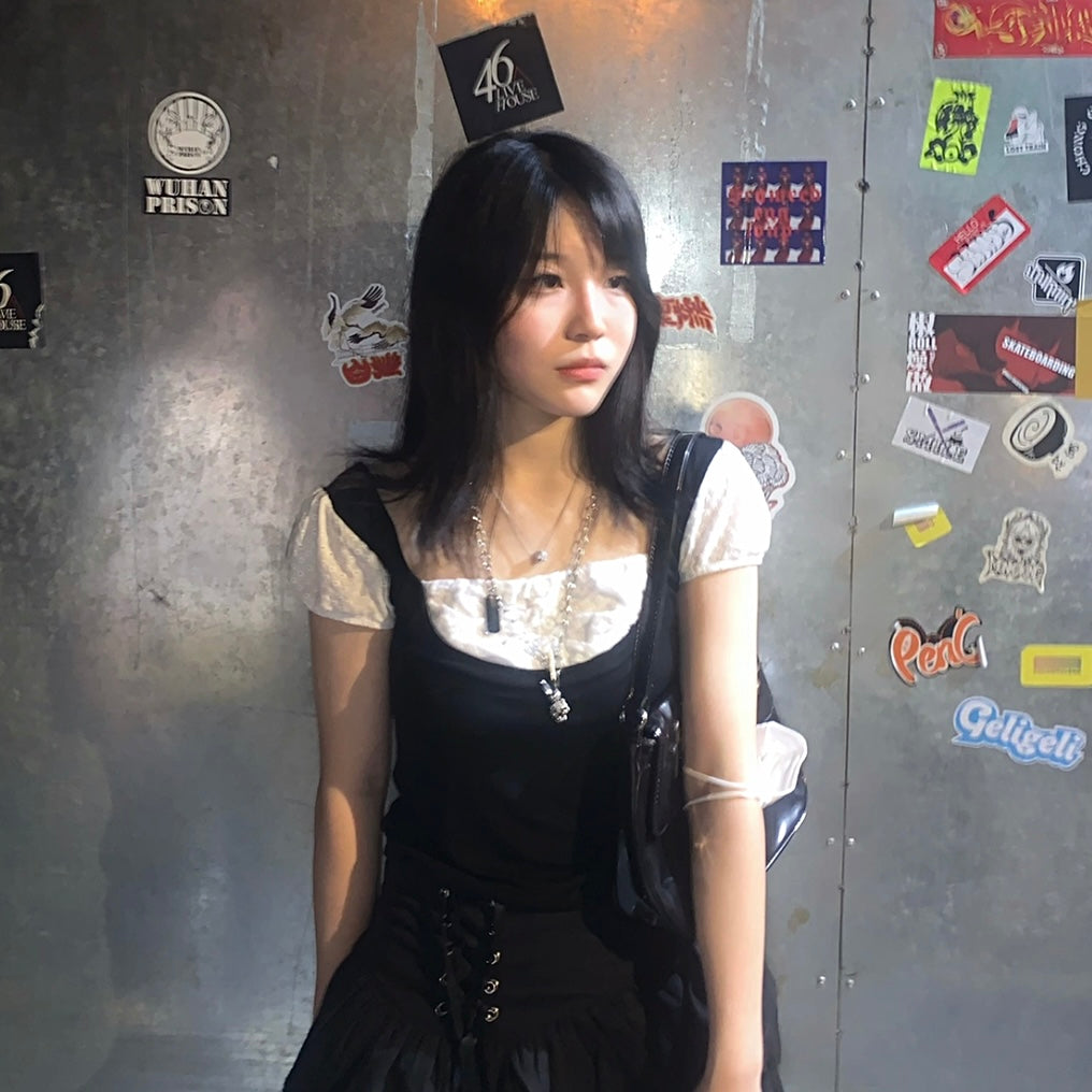 π Naomi Milkmaid Top