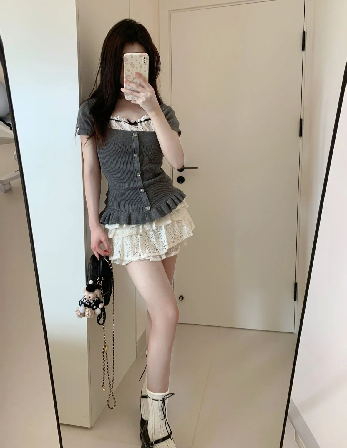 π Dark Milkmaid Top