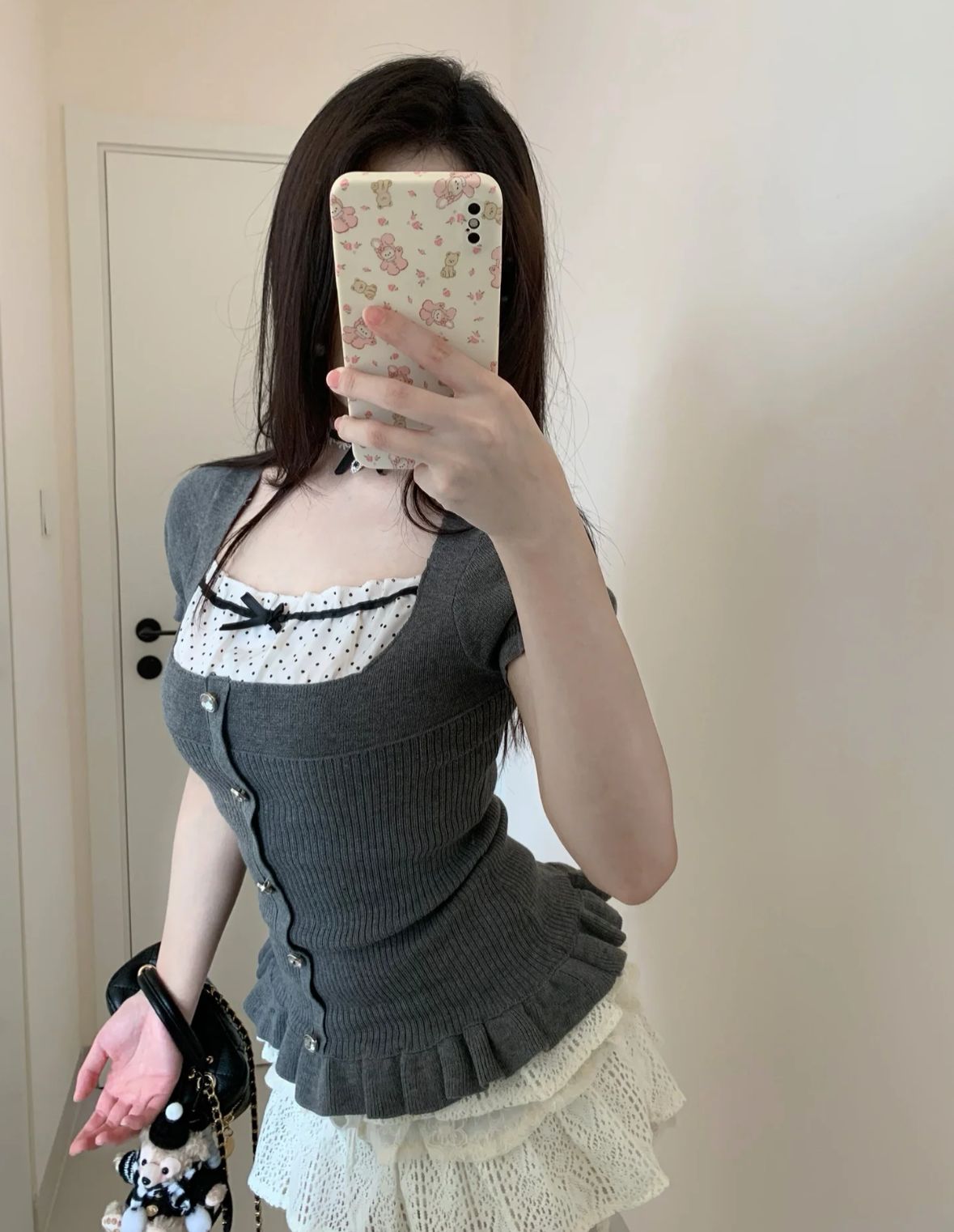π Dark Milkmaid Top