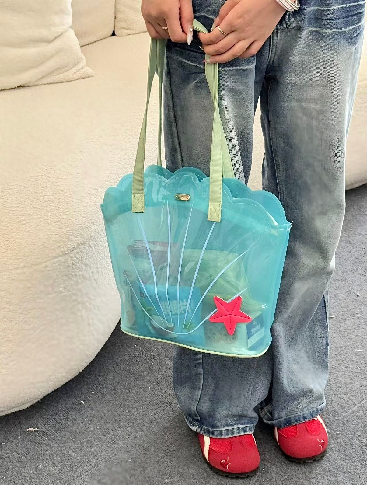 ♡ Coral Jelly Bag
