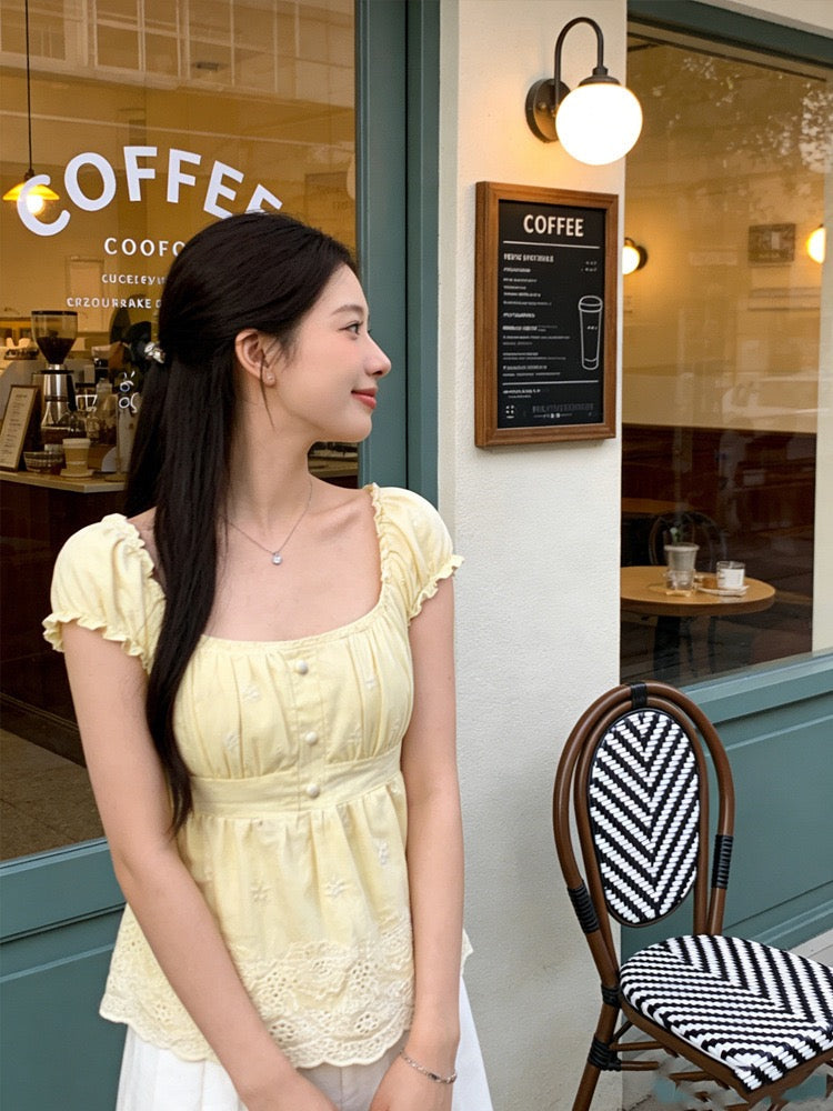 𐙚 Buttercup Milkmaid Top [Pre-Order]