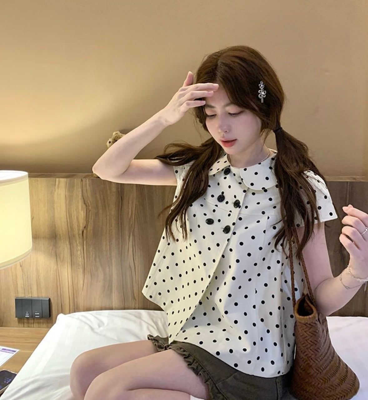 𐙚 Eloise Polka-Dot Shirt [Pre-Order]