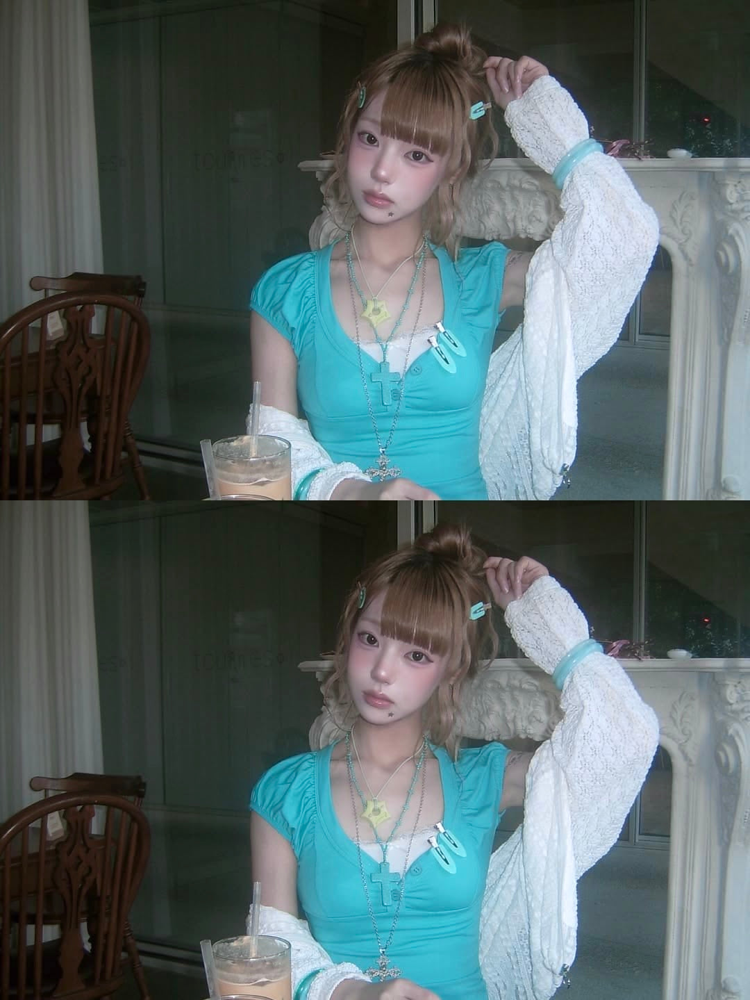 ♡ Lyla Teal Top