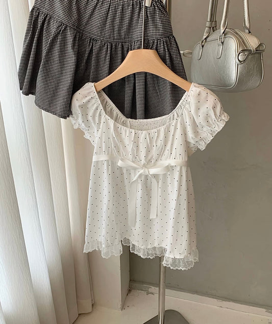 ♡ Vanilla Milkmaid Top [Pre-Order]