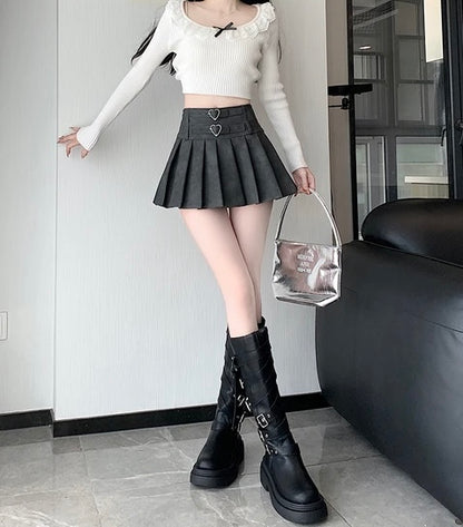 𐙚 Acubi Leather Skirt