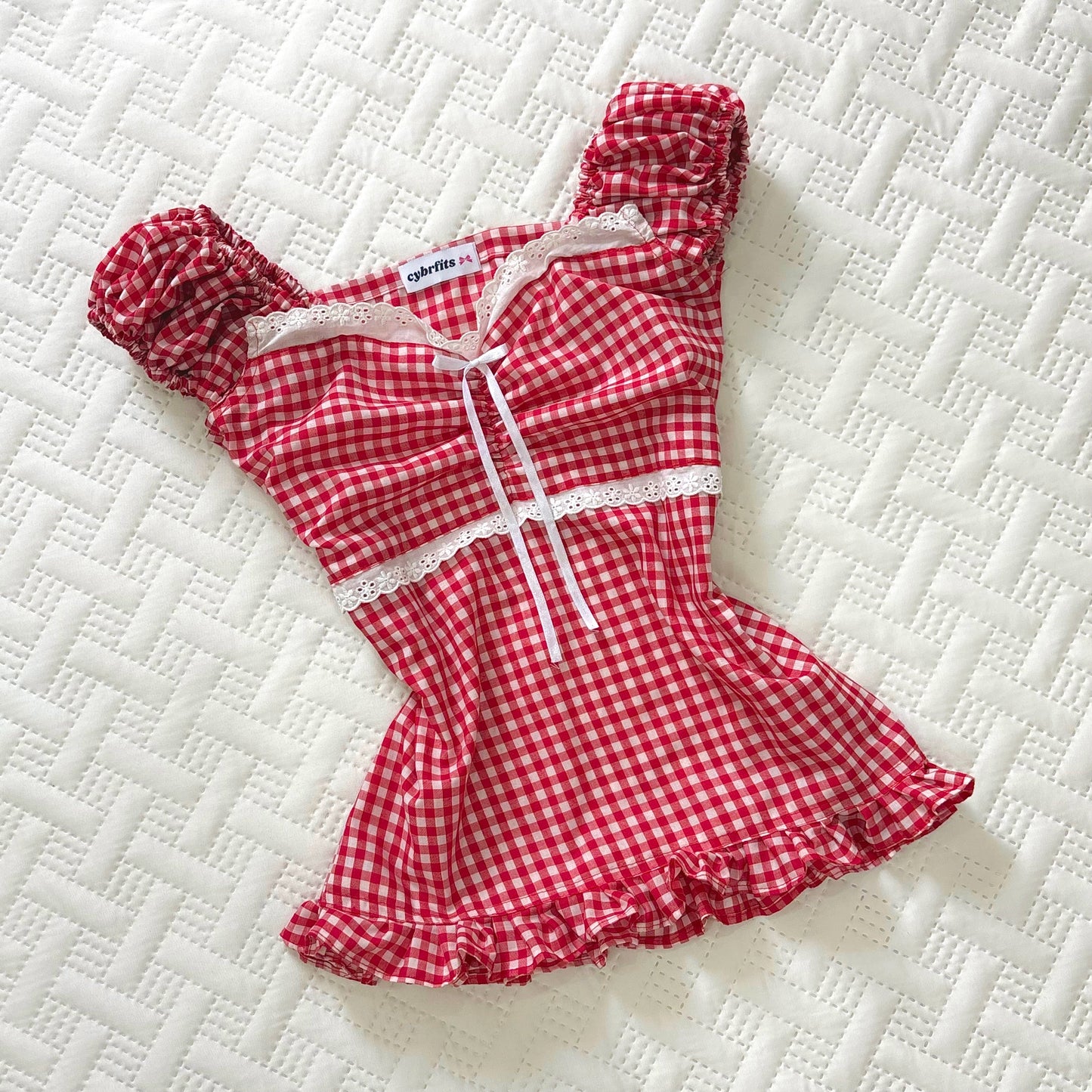 𐙚 Ruby Gingham Top
