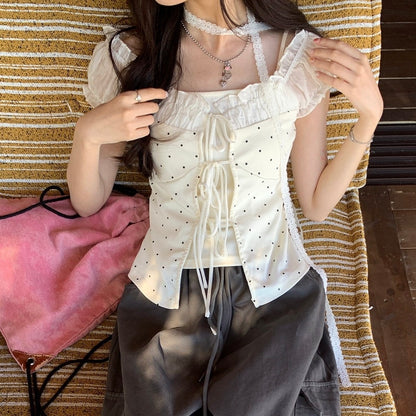 𐙚 Cerise Tie-Up Top [Pre-Order]
