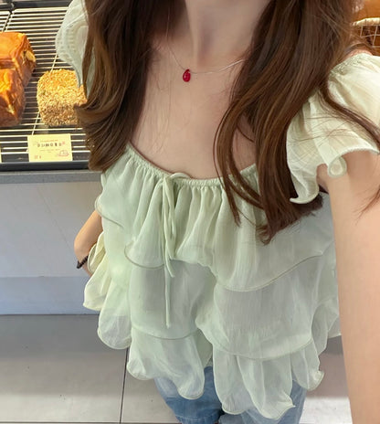 ♡ Sweet Pea Ruffle Top