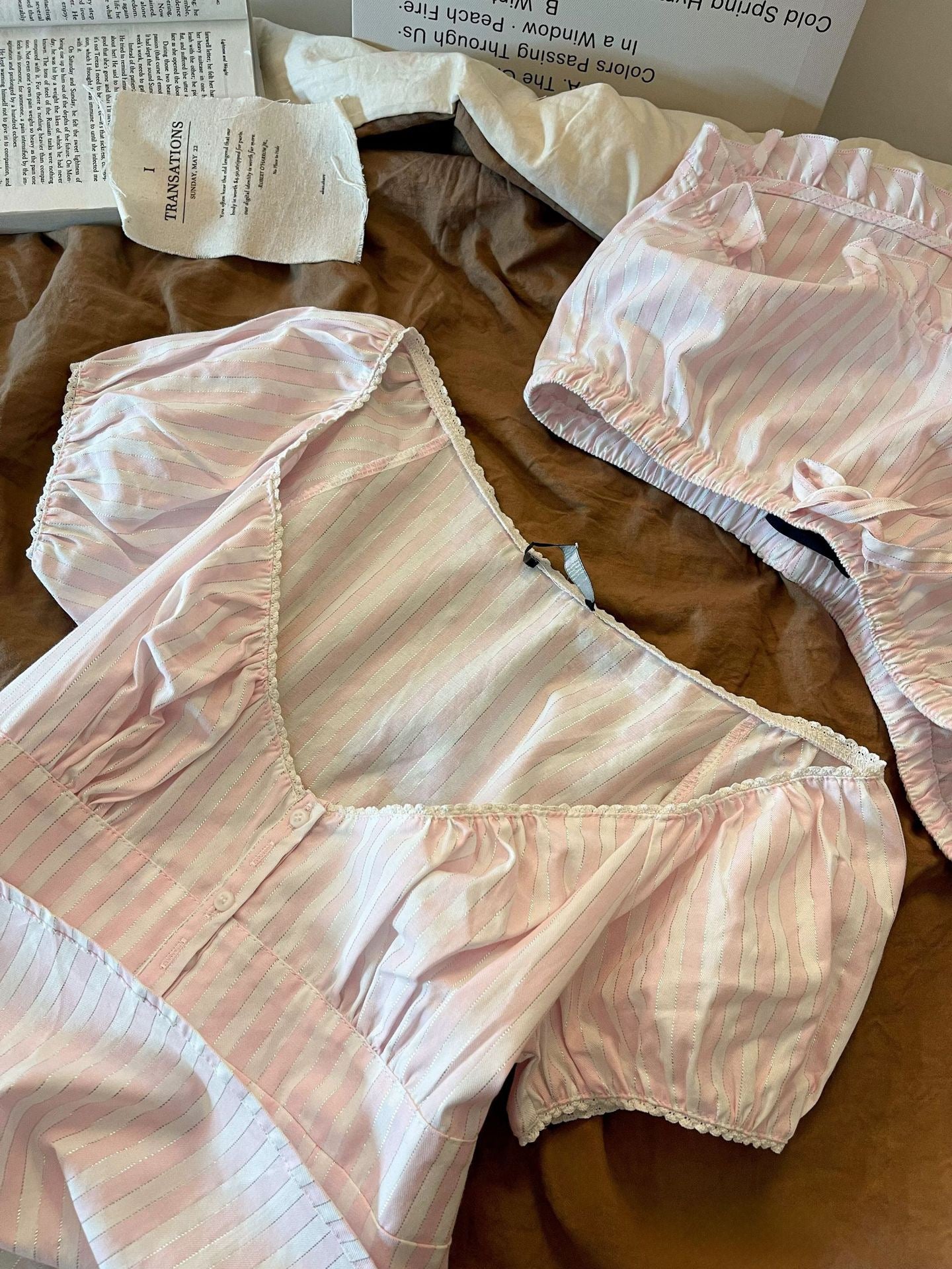 𐙚 Sweetheart Cotton Two-Piece Set