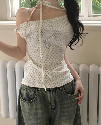 𐙚 Elira Polka Top [Pre-Order]