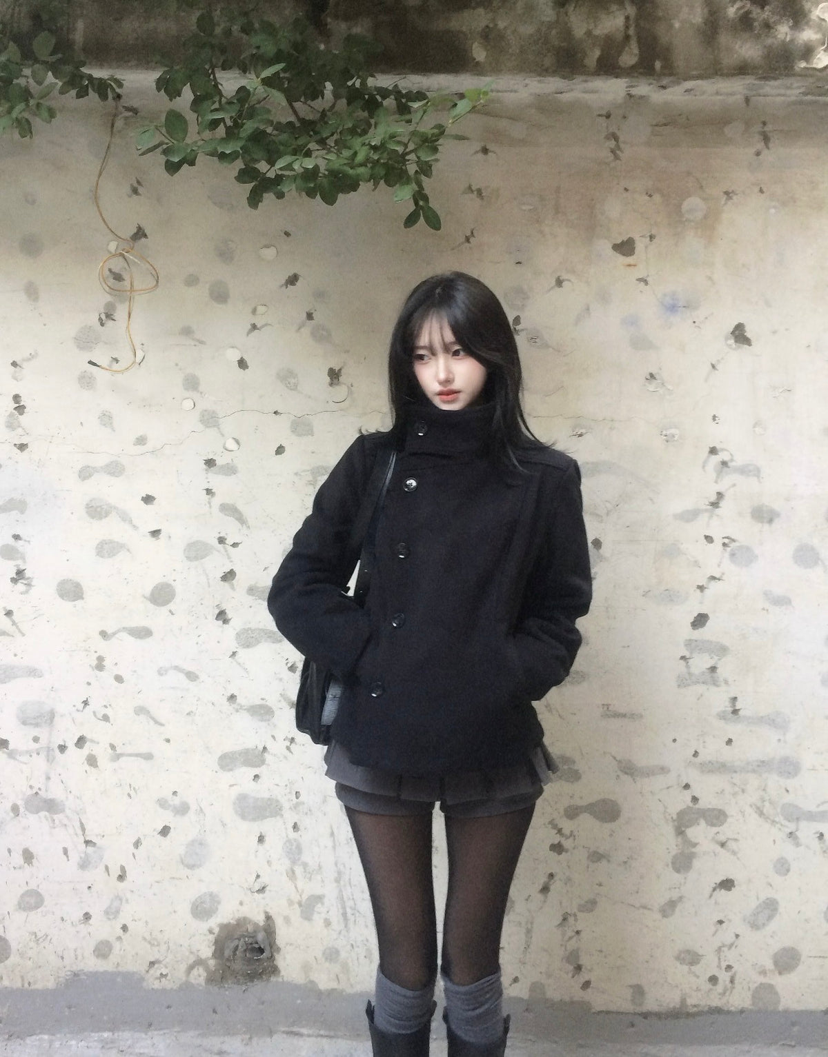 𐙚 Yumi High-Collar Pea Coat [Pre-Order]