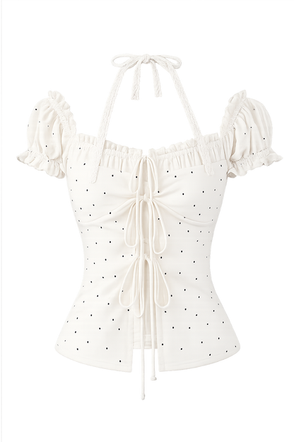 𐙚 Cerise Tie-Up Top [Pre-Order]