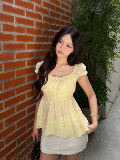 𐙚 Buttercup Milkmaid Top