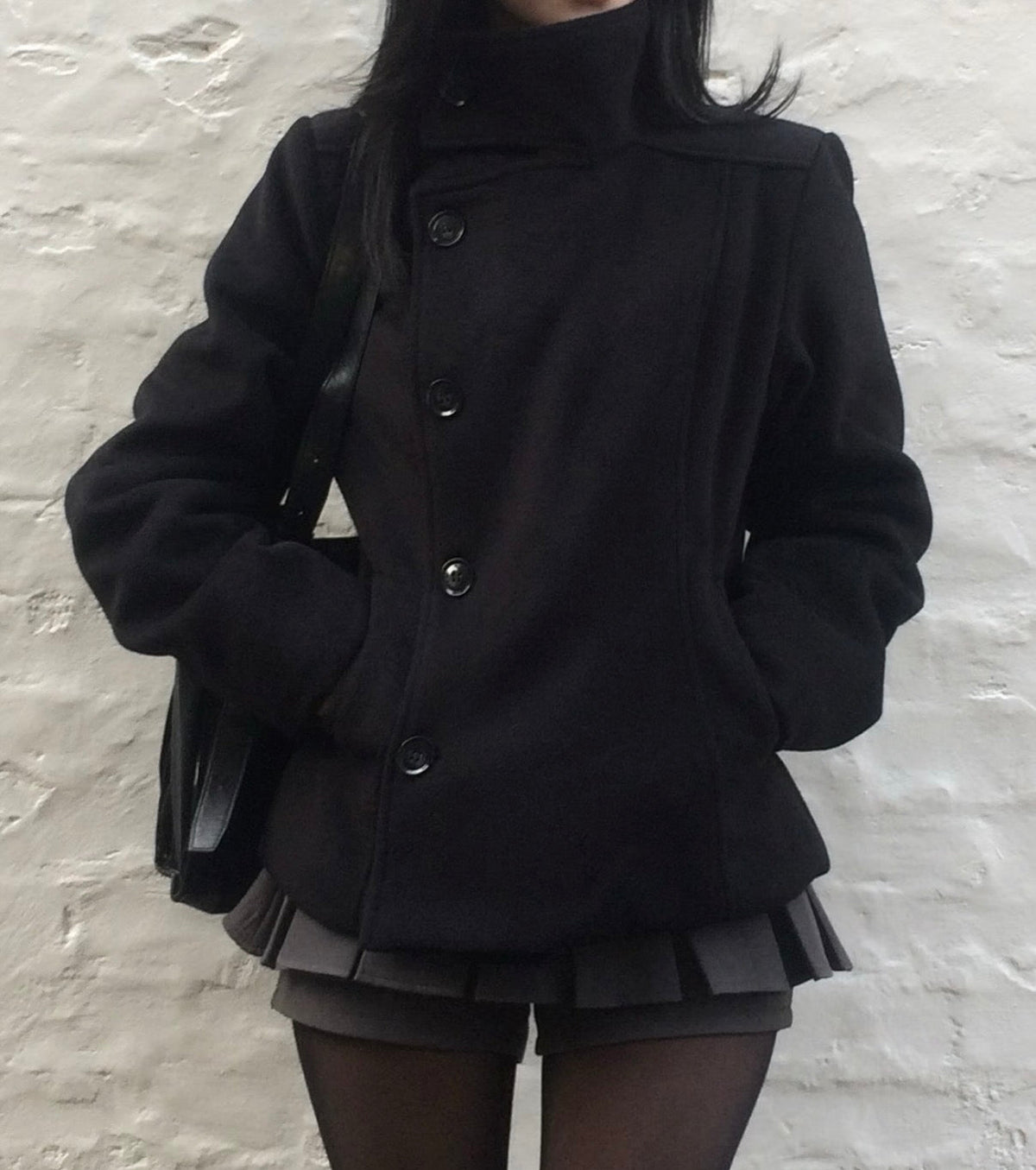 𐙚 Yumi High-Collar Pea Coat [Pre-Order]