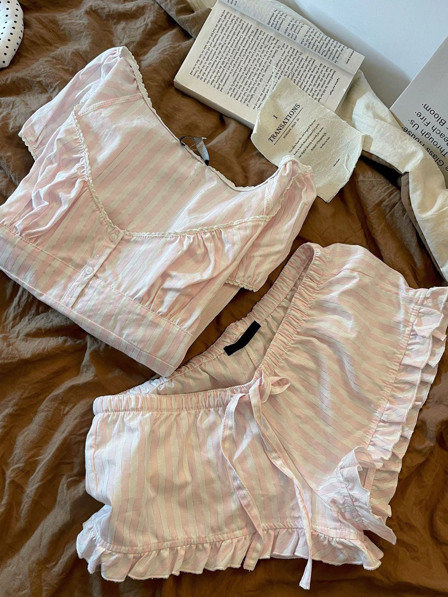 𐙚 Sweetheart Cotton Two-Piece Set