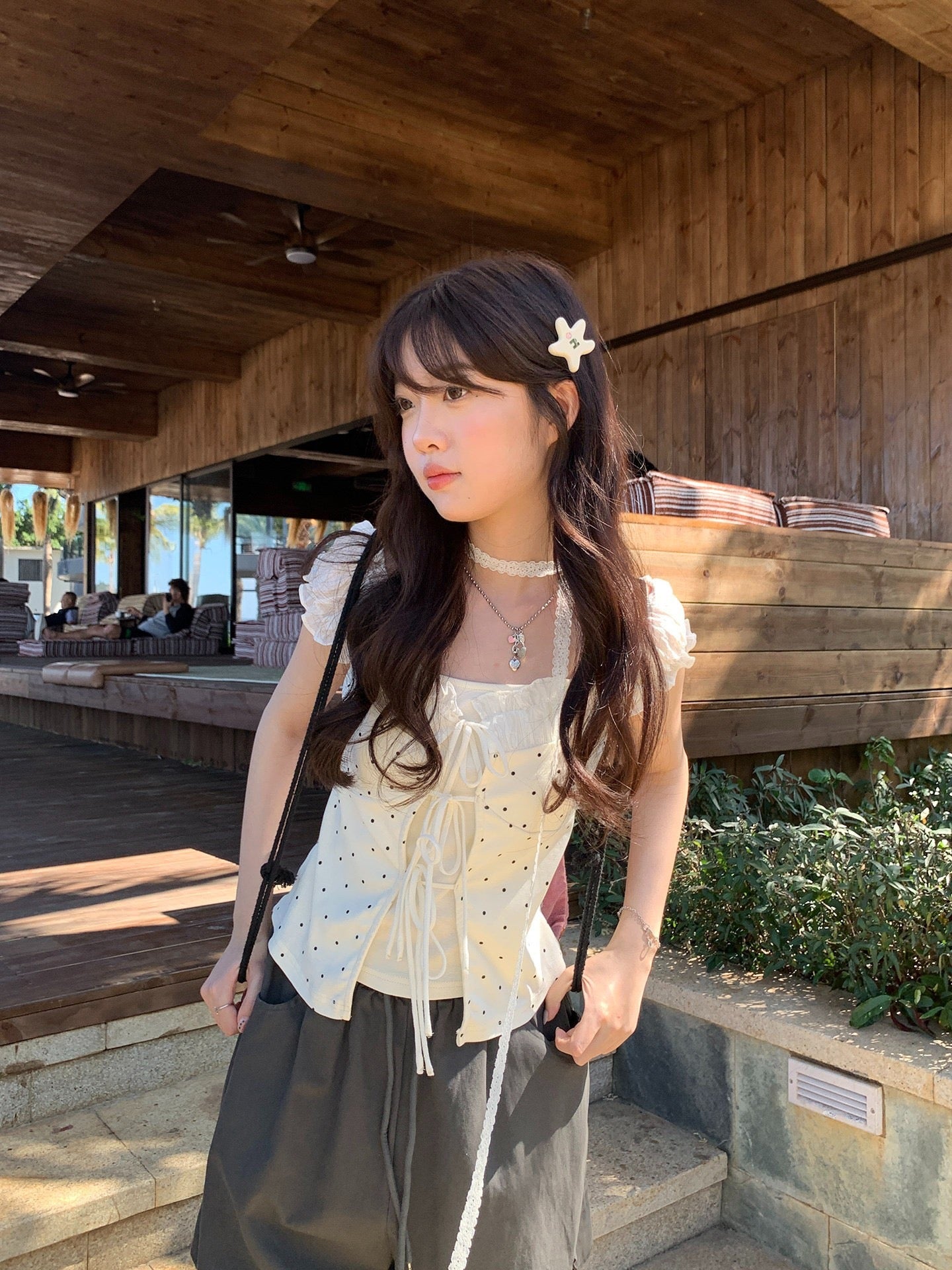 𐙚 Cerise Tie-Up Top [Pre-Order]