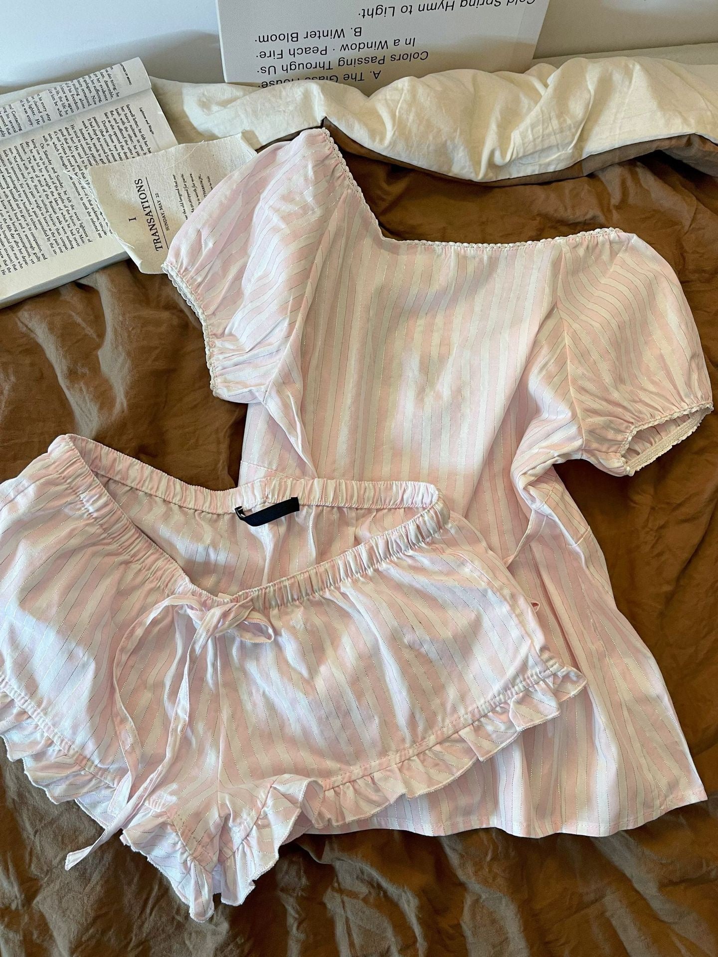 𐙚 Sweetheart Cotton Two-Piece Set
