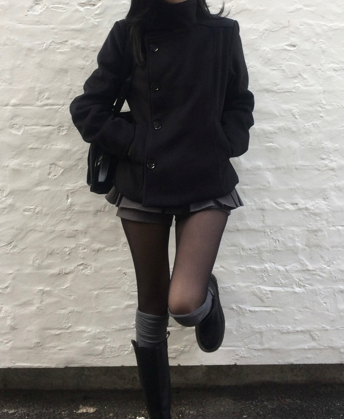 𐙚 Yumi High-Collar Pea Coat [Pre-Order]