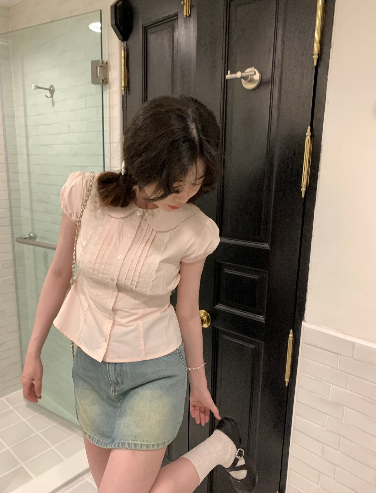 ♡ Mivie Tie-Up Shirt [Pre-Order]
