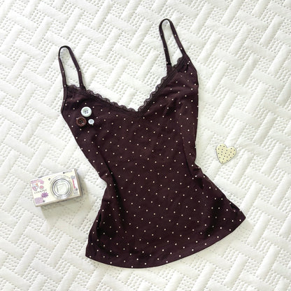 𐙚 Espresso Polka Cami