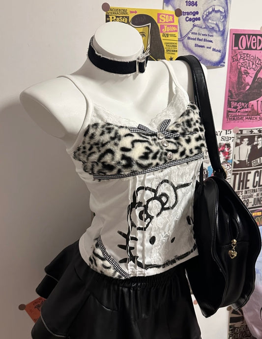 𐙚 Hello-Kitty Leopard Cami [Pre-Order]
