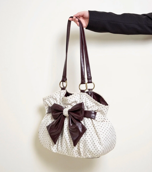 𐙚 Polka Dot Bow Shoulder Bag [Pre-Order]