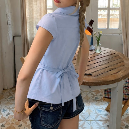 𐙚 Millie Tie-Up Shirt