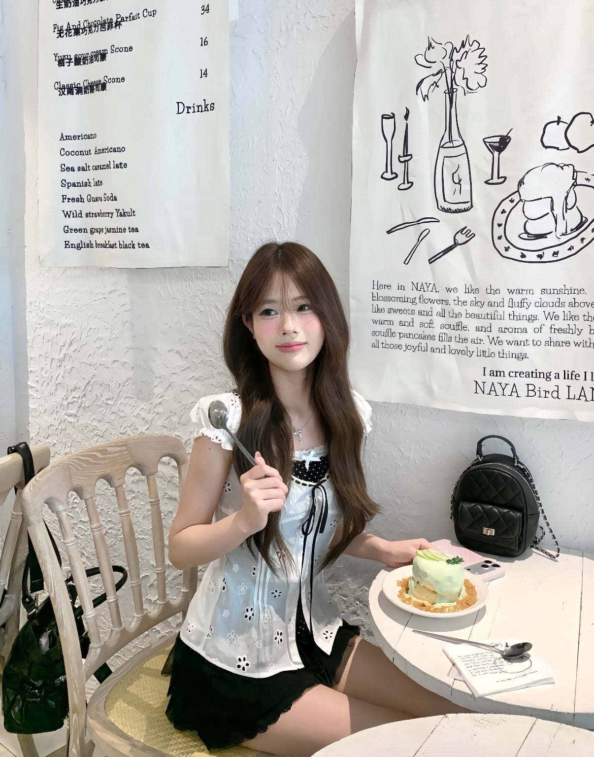 ♡ Swan Milkmaid Top [Pre-Order]