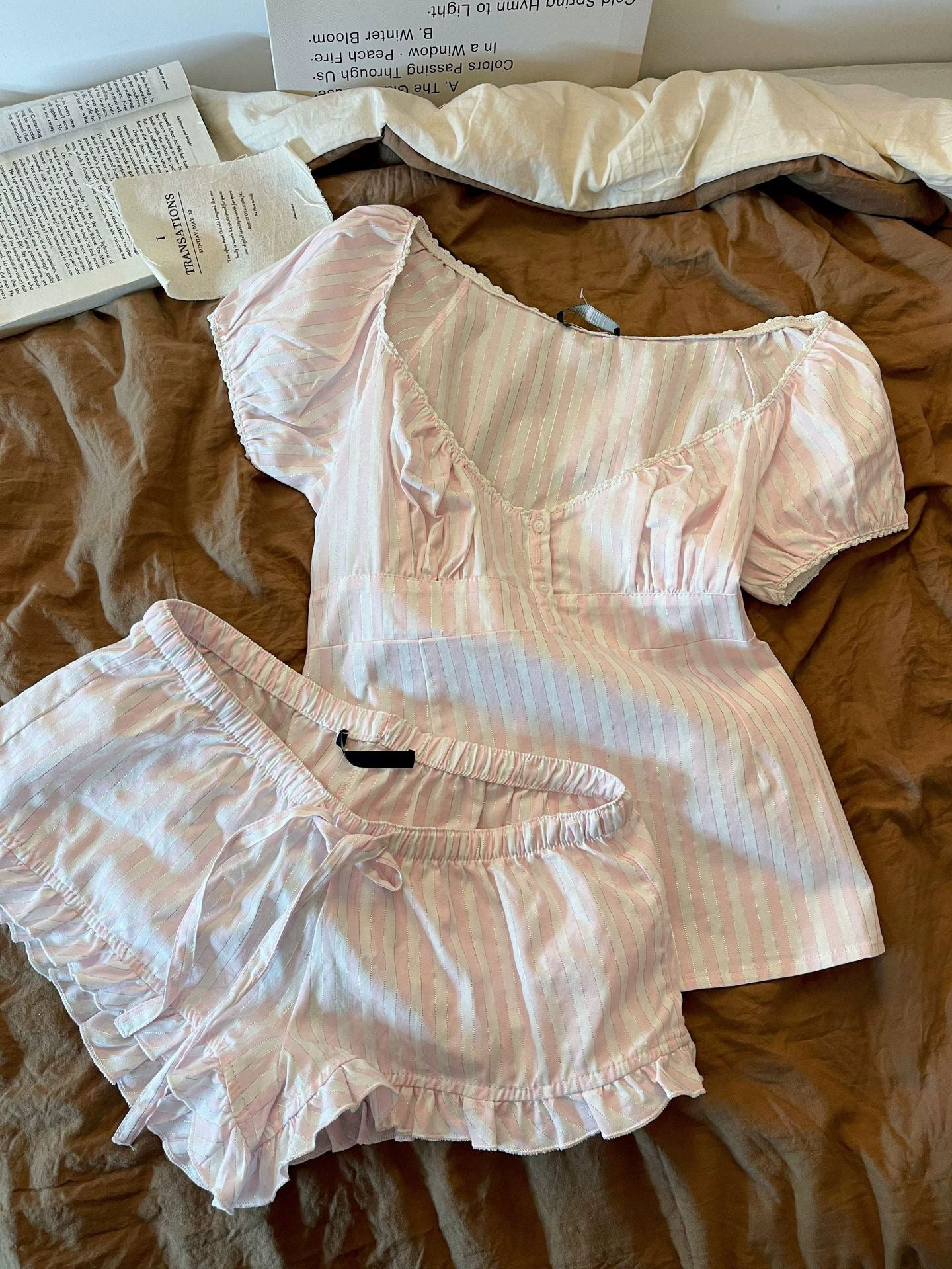 𐙚 Sweetheart Cotton Two-Piece Set
