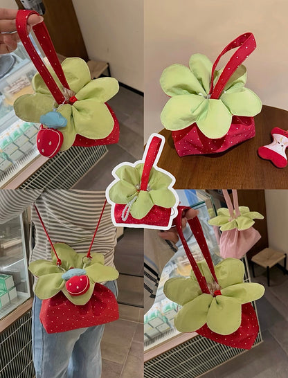 𐙚 Strawberry Pouch Bag