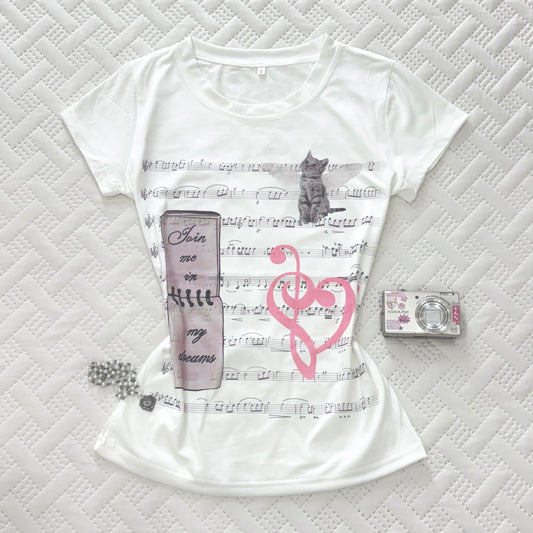 𐙚 Angel Cat Tee [Pre-Order]