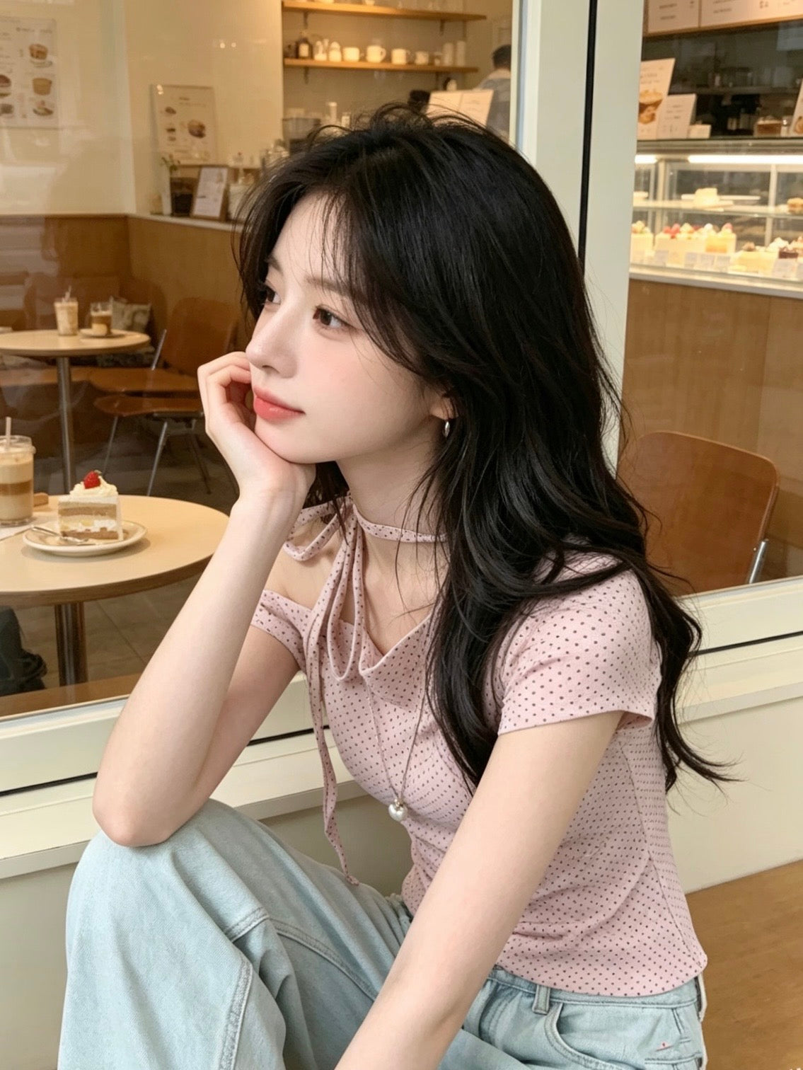 𐙚 Elira Polka Top [Pre-Order]