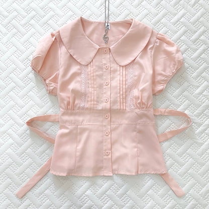 ♡ Mivie Tie-Up Shirt [Pre-Order]
