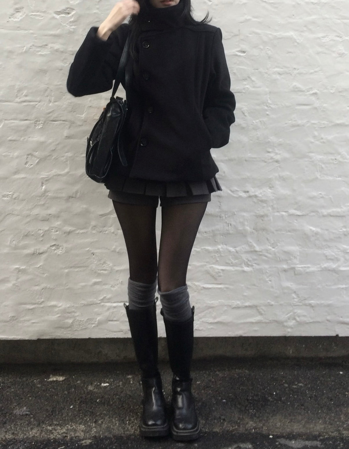 𐙚 Yumi High-Collar Pea Coat [Pre-Order]