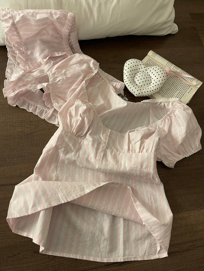 𐙚 Sweetheart Cotton Two-Piece Set