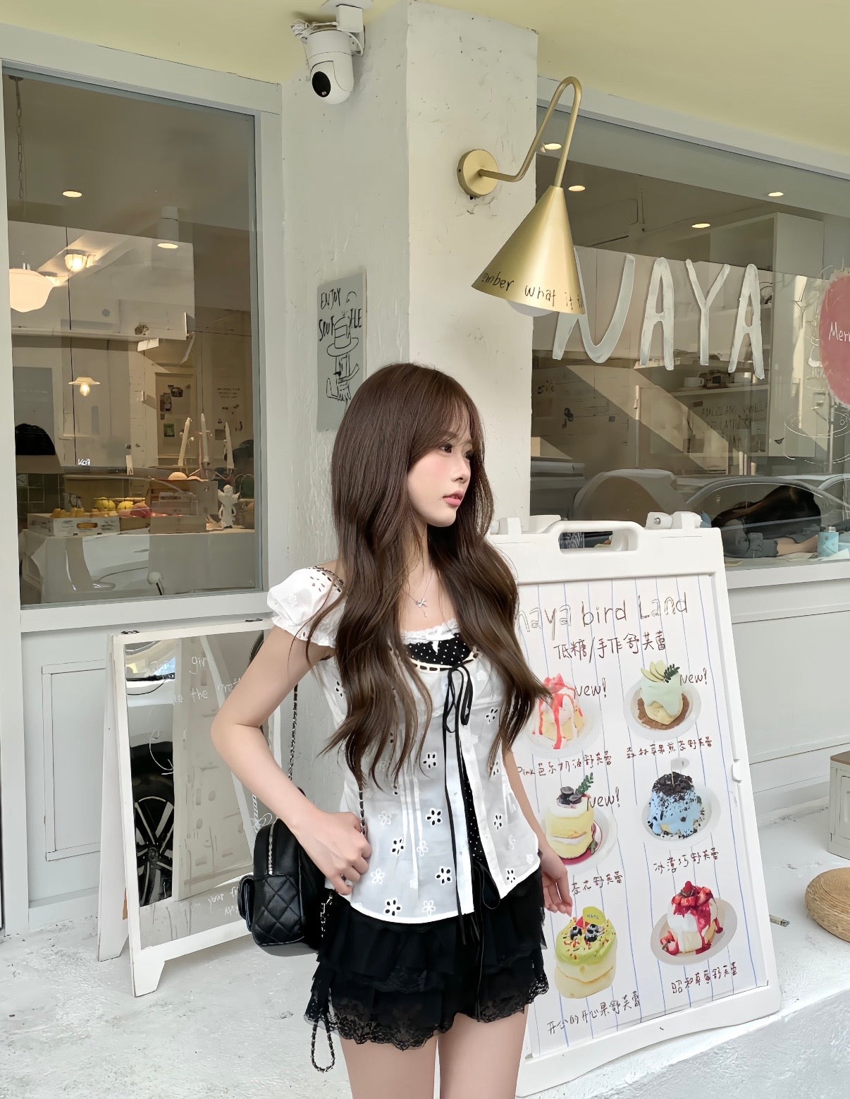 ♡ Swan Milkmaid Top [Pre-Order]