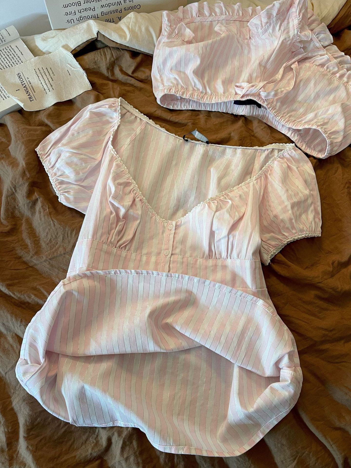 𐙚 Sweetheart Cotton Two-Piece Set
