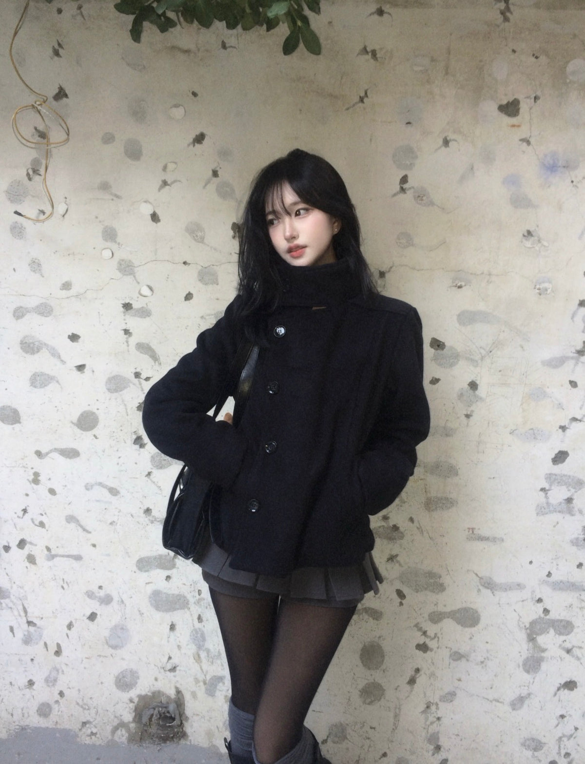 𐙚 Yumi High-Collar Pea Coat [Pre-Order]