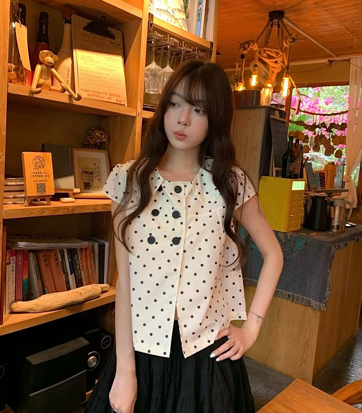 𐙚 Eloise Polka-Dot Shirt [Pre-Order]
