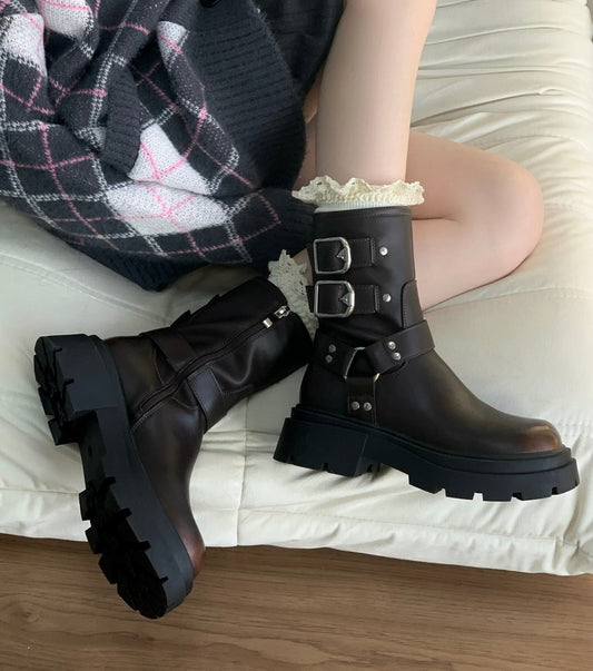 𐙚 Buckle Ankle Boots [Pre-Order]
